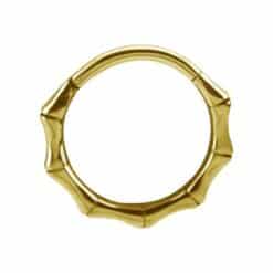 HINGED CONCH RING - BAMBOO
