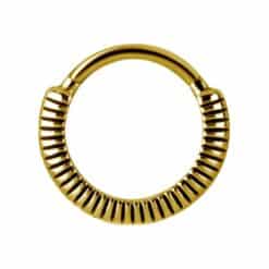 HINGED RING - 3D FEATHER TEXTURE