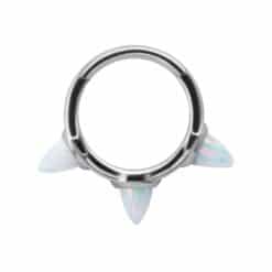 HINGED RING - LAB CREATED OPAL SPIKES