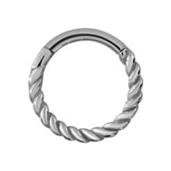 HINGED RING - TWISTED WIRE
