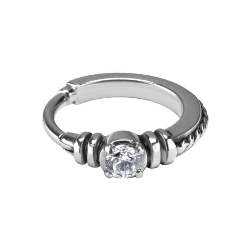 HINGED RING - CUBIC ZIRCONIA