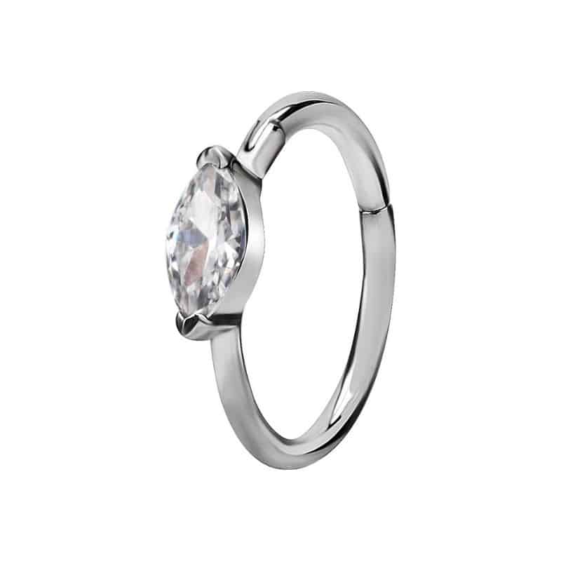 HINGED RING - MARQUISE CUBIC ZIRCONIA