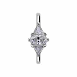 HINGED RING - PREMIUM ZIRCONIA