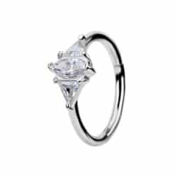 HINGED CONCH RING SET W.PREMIUM ZIRCONIA