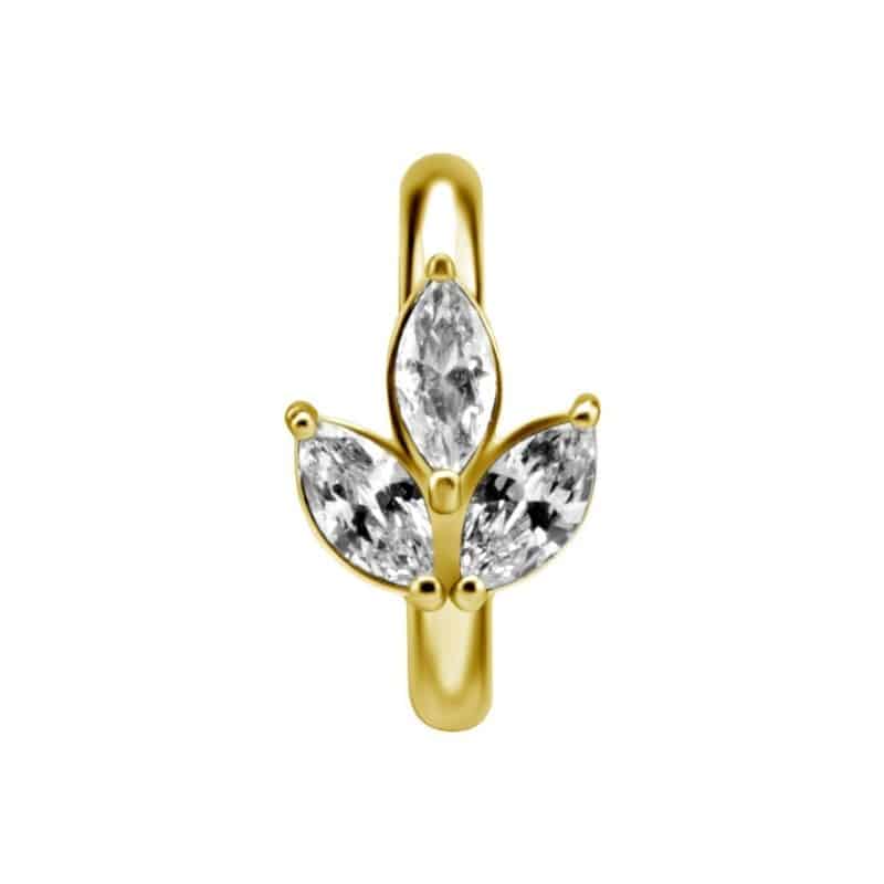 OVAL BELLY CLICKER SET W.PREMIUM ZIRCONIA – Bild 6