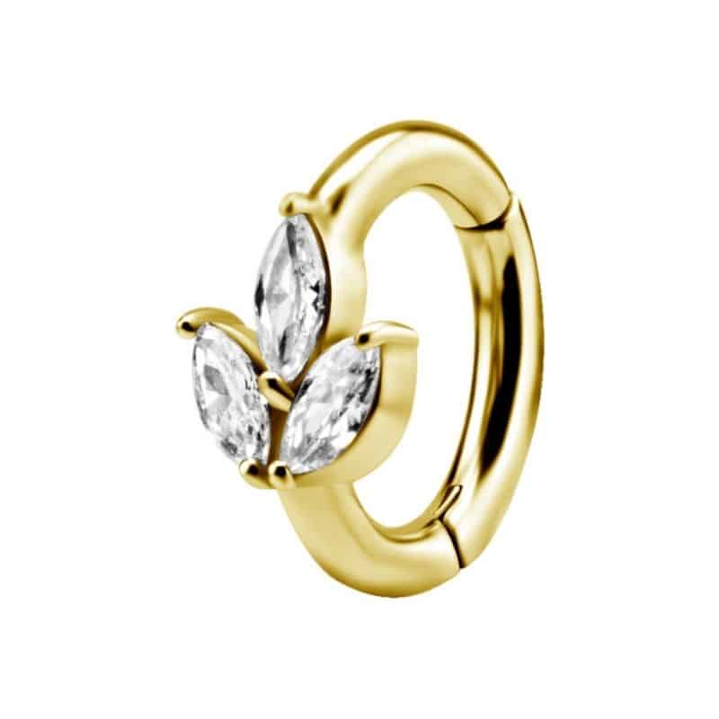 OVAL BELLY CLICKER SET W.PREMIUM ZIRCONIA – Bild 4