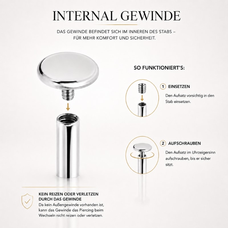 LABRET STÄBE INTERNAL THREAD – Bild 6