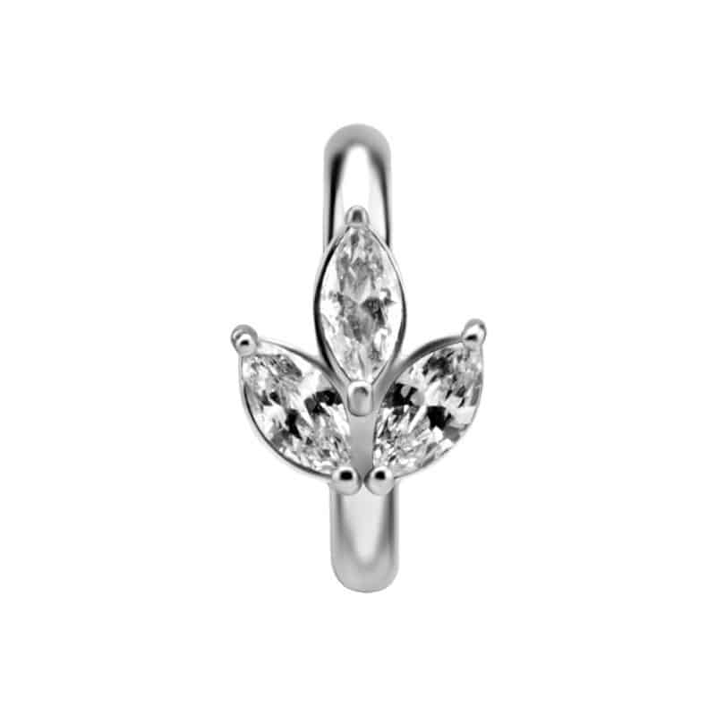 OVAL BELLY CLICKER SET W.PREMIUM ZIRCONIA – Bild 3