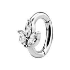 OVAL BELLY CLICKER SET W.PREMIUM ZIRCONIA