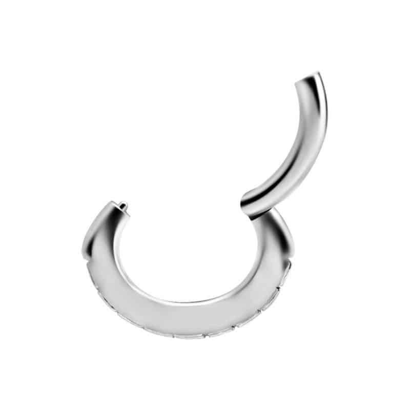 OVAL BELLY CLICKER SET W.CUBIC ZIRCONIA – Bild 3