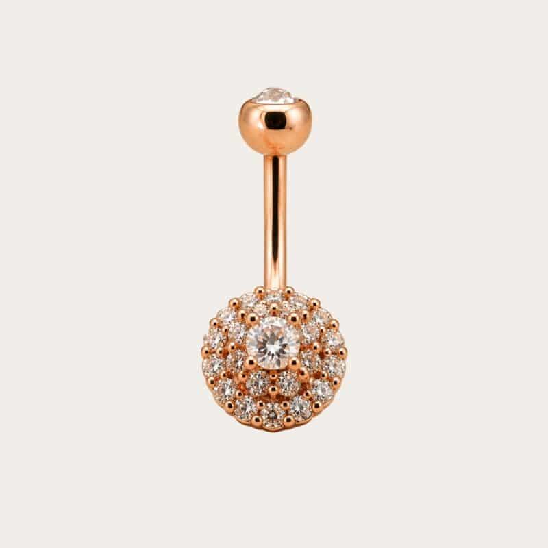 DOUBLE JEWELLED SET W. CUBIC ZIRCONIA