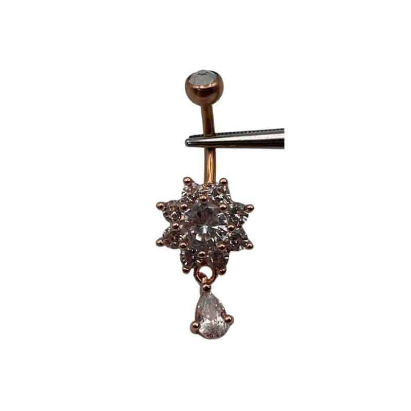 DOUBLE JEWELLED SET W. CUBIC ZIRCONIA