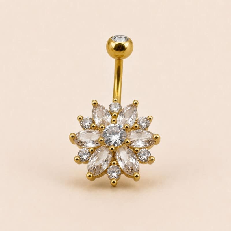 DOUBLE JEWELLED SET W. CUBIC ZIRCONIA