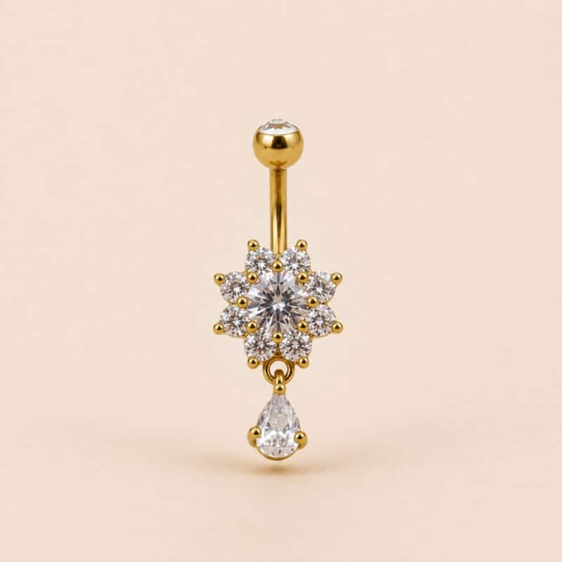 DOUBLE JEWELLED SET W. CUBIC ZIRCONIA