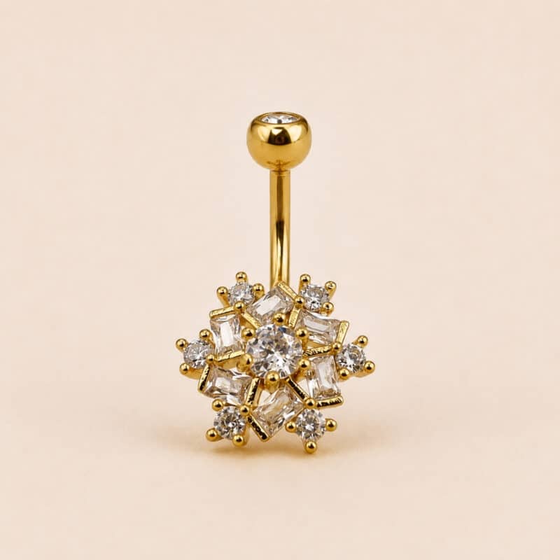 DOUBLE JEWELLED SET W. CUBIC ZIRCONIA