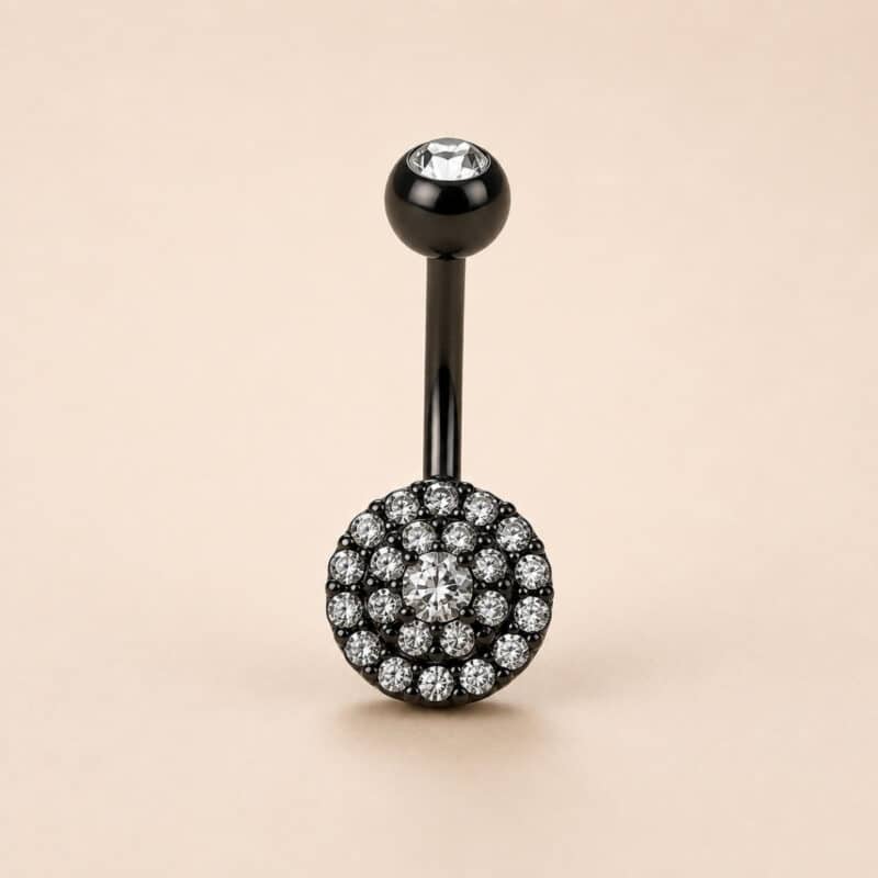 DOUBLE JEWELLED SET W. CUBIC ZIRCONIA