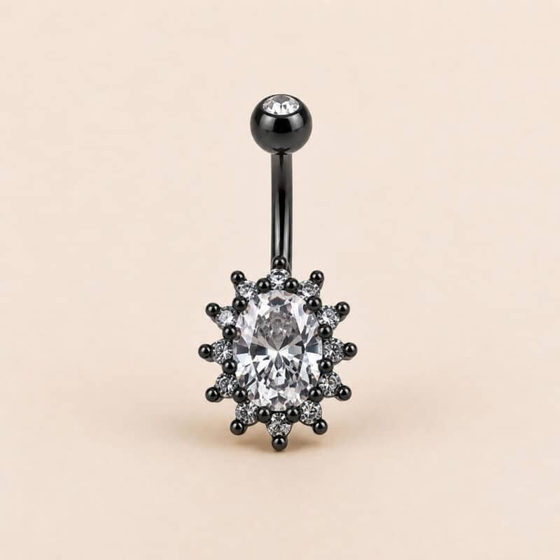 DOUBLE JEWELLED SET W. CUBIC ZIRCONIA