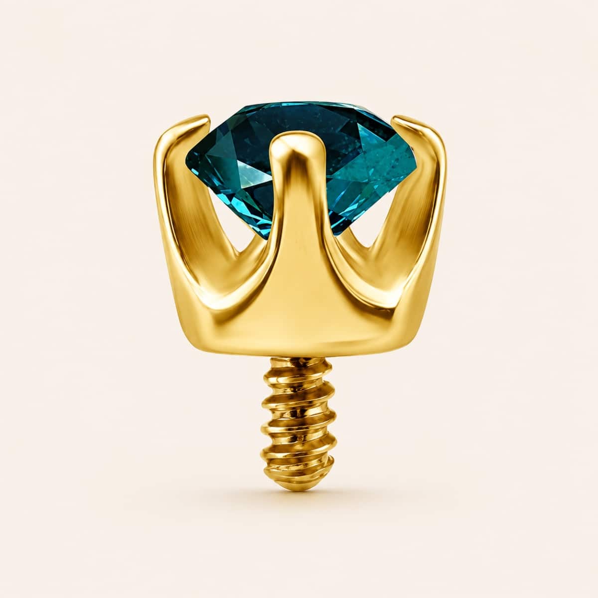 18K REAL GOLD INTERNAL ATTACHMENT SET WITH LAB CREATED DIAMONDS