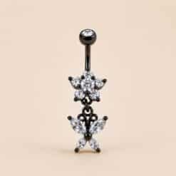 DOUBLE JEWELLED SET W. CUBIC ZIRCONIA