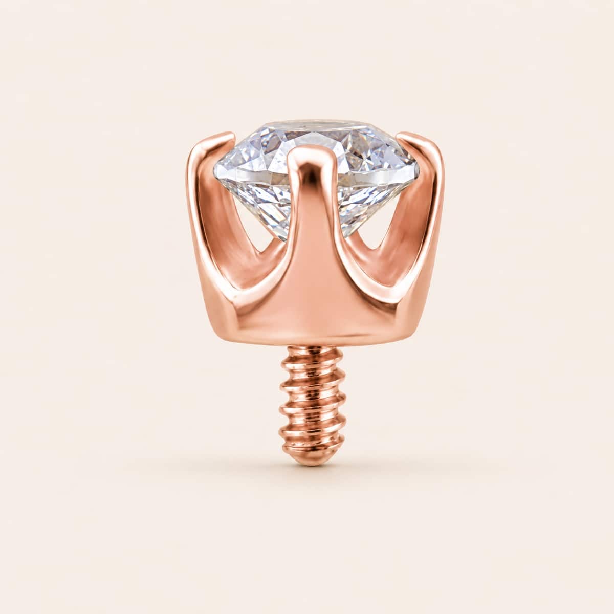 18K REAL GOLD INTERNAL ATTACHMENT SET WITH SWAROVSKI® ZIRCONIA