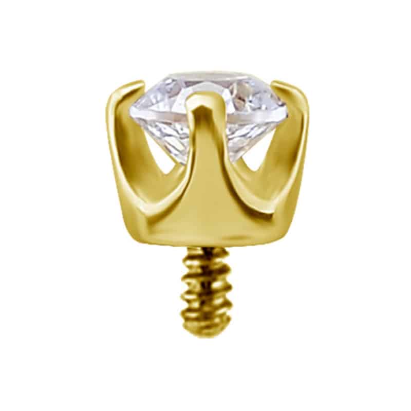18K REAL GOLD INTERNAL ATTACHMENT SET WITH LAB CREATED DIAMONDS – Bild 3