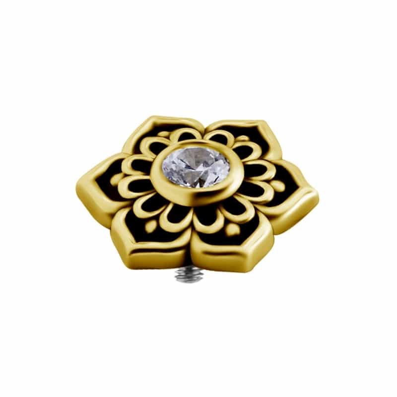 18K REAL GOLD INTERNAL ATTACHMENT SET WITH SWAROVSKI® ZIRCONIA – Bild 2