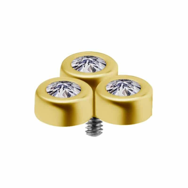 18K REAL GOLD INTERNAL ATTACHMENT SET WITH PREMIUM ZIRCONIA – Bild 2