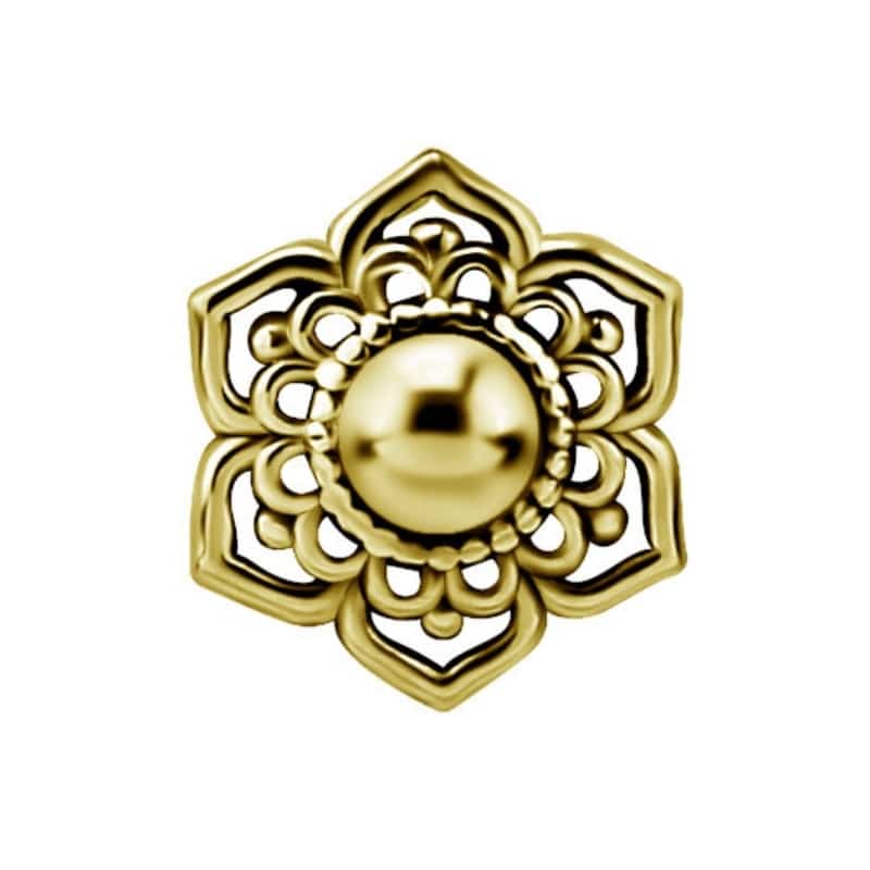18K REAL GOLD FLOWER INTERNAL ATTACHMENT