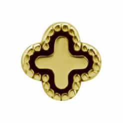 18K REAL GOLD PLAIN CLOVER INTERNAL ATTACHMENT