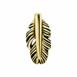 18K REAL GOLD FEATHER INTERNAL ATTACHMENT