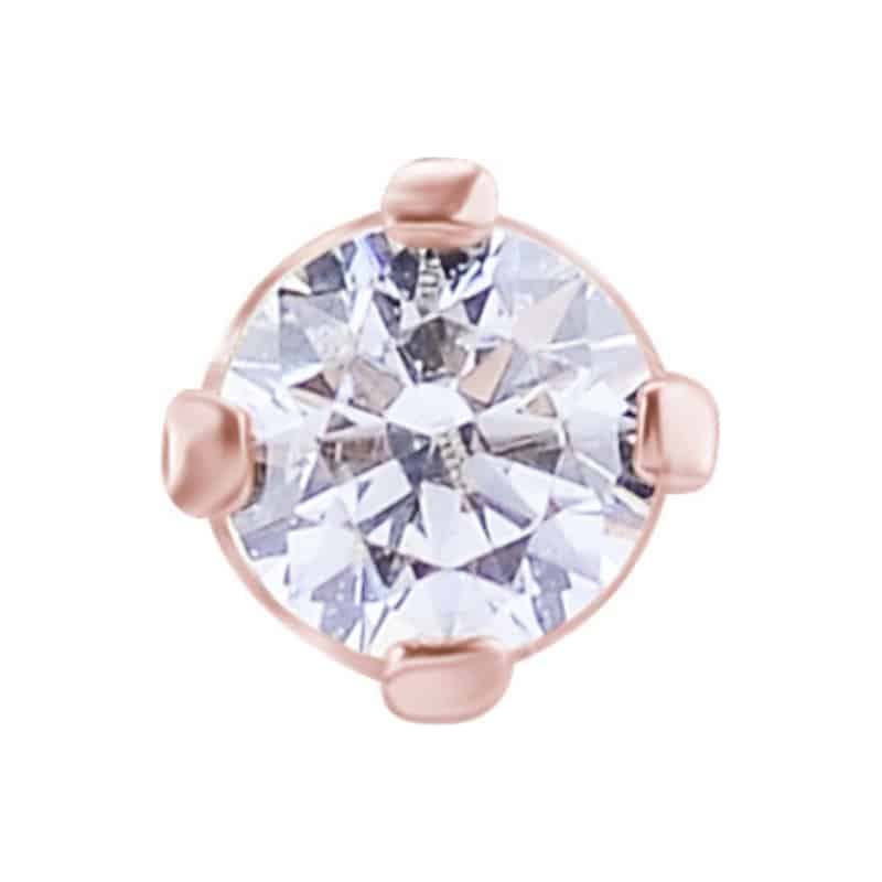 18K REAL GOLD INTERNAL ATTACHMENT SET WITH SWAROVSKI® ZIRCONIA – Bild 6