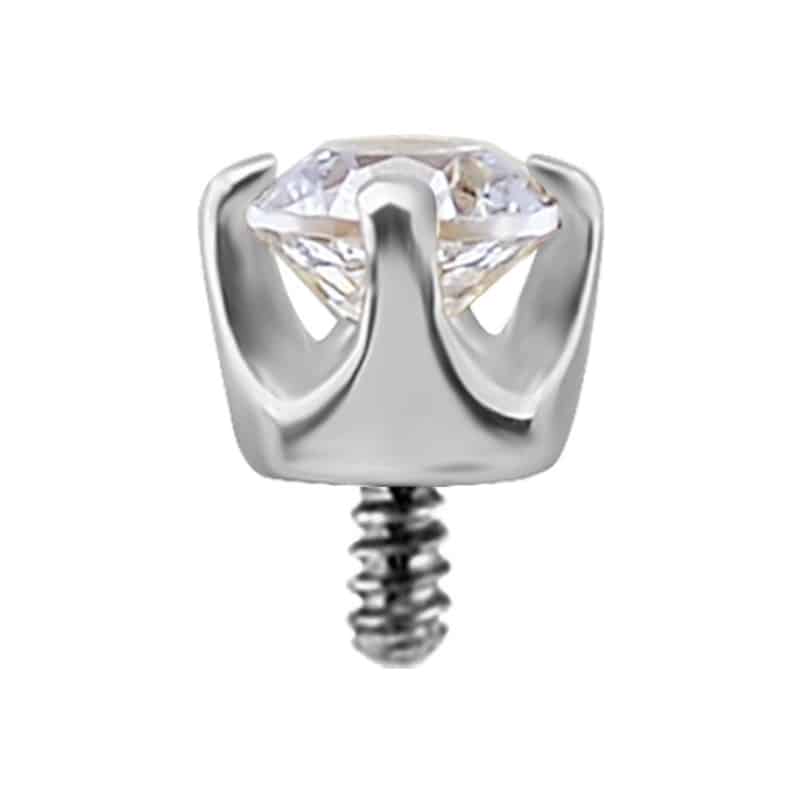 18K REAL GOLD INTERNAL ATTACHMENT SET WITH SWAROVSKI® ZIRCONIA – Bild 5