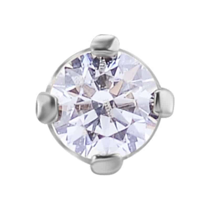 18K REAL GOLD INTERNAL ATTACHMENT SET WITH SWAROVSKI® ZIRCONIA – Bild 4
